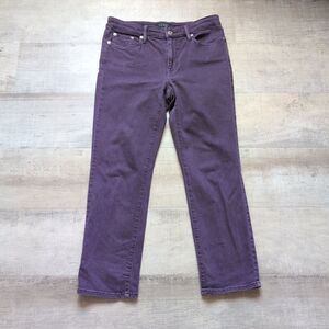 Ralph Lauren Sport Pants Womens Size 6 Purple Straight Leg Jeans Denim
